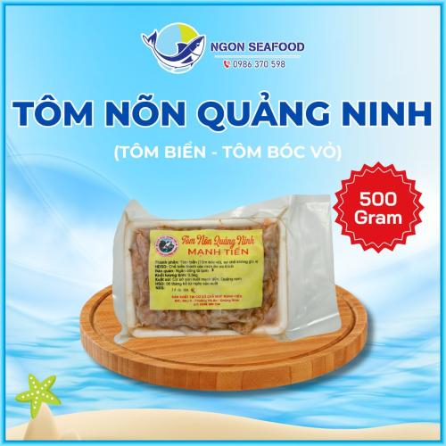 Nõn Tôm Quảng Ninh (Tôm Sắt) - Hút Chân Không - Khay 500gr