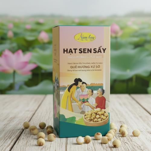 Hạt Sen Sấy Nam Huy 200g | Sấy Giòn Thơm Ngon | OCOP 5 Sao Đặc Sản Đồng Tháp