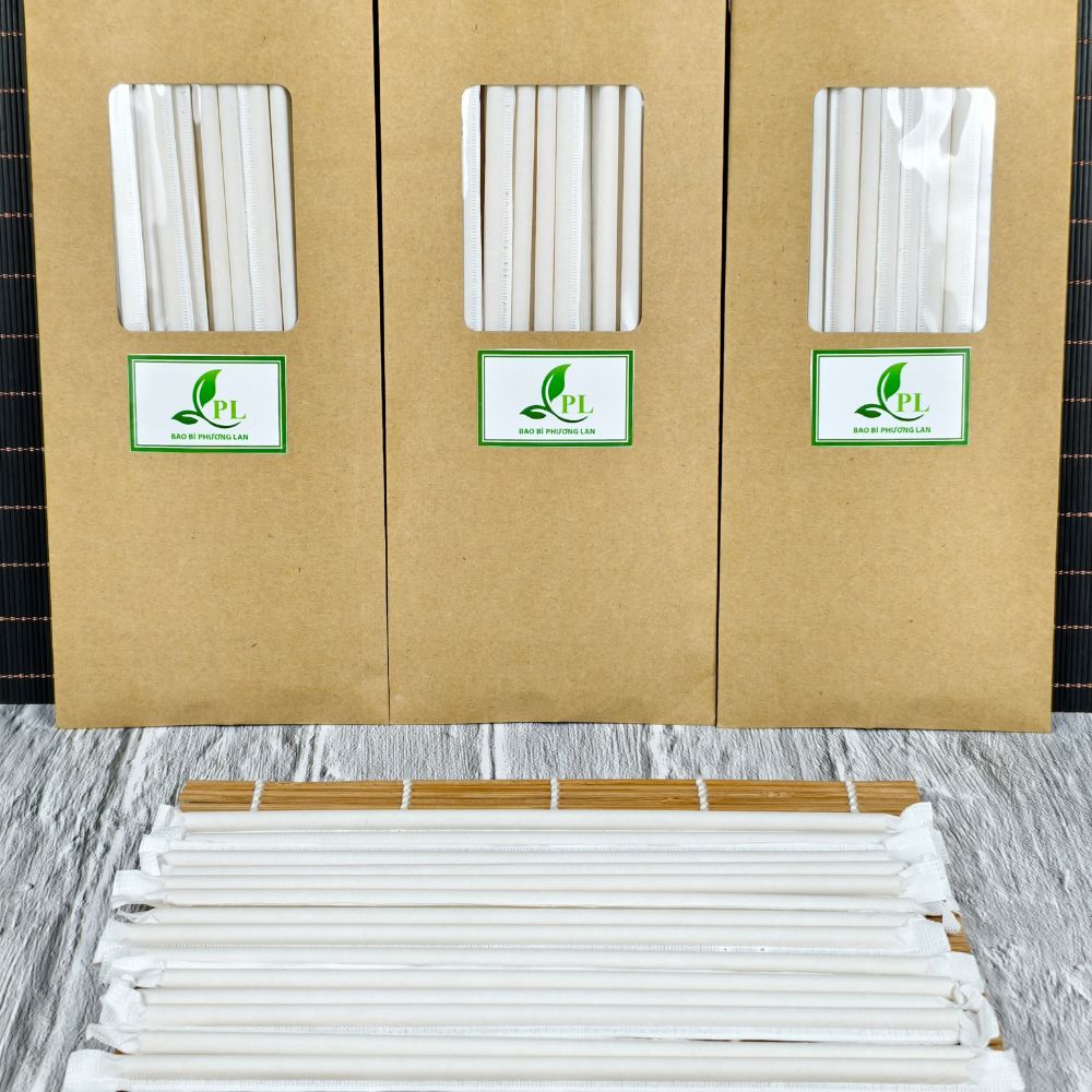 Ống Hút Tự Hủy Sinh Học (Có Bao Giấy)