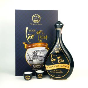 Rượu Lão Tửu Đông Trùng Hạ Thảo Út Tây - Bình Gốm Xanh 700ml - Đặc Sản Hậu Giang