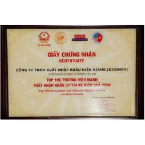 Thành tích công ty đạt được qua các năm từ 2000 - 2009