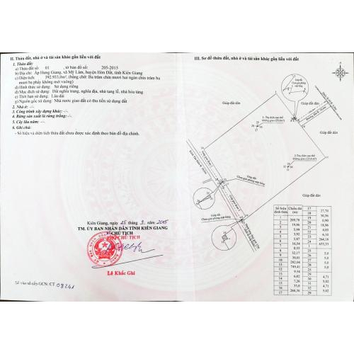 Giấy chứng nhận quyền sử dụng đất, quyền sở hữu nhà ở và tài sản khác gắn liền với đất của dự án Hoa viên Vĩnh Hằng