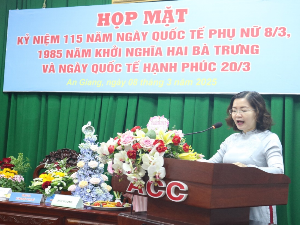Lễ họp mặt Kỷ niệm 115 năm Ngày Quốc tế phụ nữ (8/3/1910 - 8/3/2025) và 1985 năm Khởi nghĩa Hai Bà Trưng và Ngày Quốc tế hạnh phúc 20/3